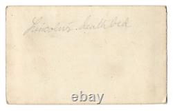 1865 President Abraham Lincoln deathbed Civil War generals, history CDV photo