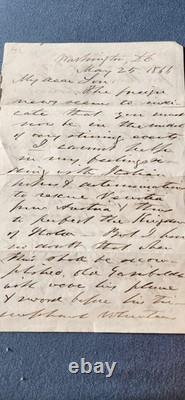 1866 Civil War Letter Signed by Union General Amos Beebe Eaton to Son Daniel