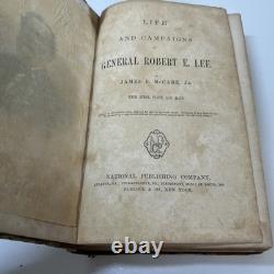 1866 Life & Campaigns of General Robert E. Lee by J. D. McCabe, Jr. 1ST EDITION