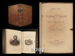1868 Civil War General Ulysses S Grant 1ed Life Army American President Deming