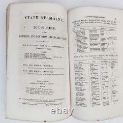 1868 antique CIVIL WAR HISTORY maine ADJUTANT GENERAL REPORT gov chamberlain