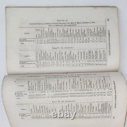1868 antique CIVIL WAR HISTORY maine ADJUTANT GENERAL REPORT gov chamberlain