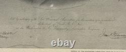 1870 CIVIL WAR General Robert E. Lee ENGRAVING MEMORIAL PORTRAIT by A. B. WALTER