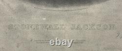 1871 CIVIL WAR Gen. STONEWALL JACKSON ENGRAVING MEMORIAL PORTRAIT by A. B. WALTER