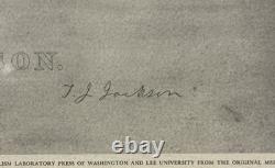 1871 CIVIL WAR Gen. STONEWALL JACKSON ENGRAVING MEMORIAL PORTRAIT by A. B. WALTER