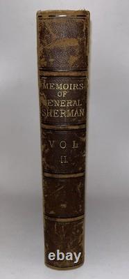 1875 1st Edition, Memoirs of General William T Sherman, Vol. II withMilitary Map