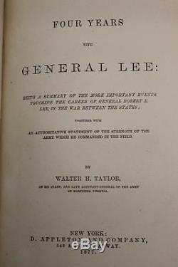 1877 1stED Four Years With General Lee Owned by Civil War POW Thomas Alfriend NF