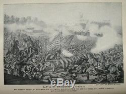 1881 CIVIL War History Pictorial Union Confederate Military Army Navy Generals