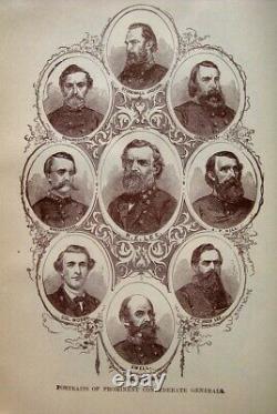 1881 CIVIL War History Pictorial Union Confederate Military Army Navy Generals