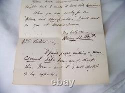 1884 Antique Henry M Hoyt Letter CIVIL War Union General Pennsylvania Governor