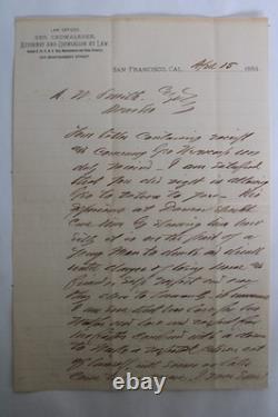 1884 George Cadwalader, Civil War & Mexican American General, Signed Letter, Law