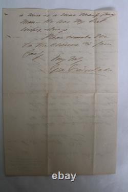 1884 George Cadwalader, Civil War & Mexican American General, Signed Letter, Law
