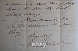 1884 George Cadwalader, Civil War & Mexican American General, Signed Letter, Law