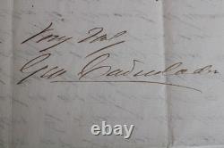 1884 George Cadwalader, Civil War & Mexican American General, Signed Letter, Law