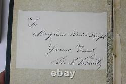 1885 PERSONAL MEMOIRS OF GENERAL ULYSSES S. GRANT Civil War 1st SIGNED ON CARD