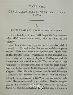 1887 Confederate General ROBERT E LEE History STONEWALL JACKSON Civil War C. S. A