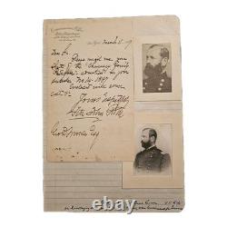 1887 Gen. Fitz John Porter ALS Union V Corps Civil War General, NYC Police