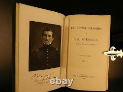 1888 1st ed Personal Memoirs General Sheridan Union Civil War Native Americans