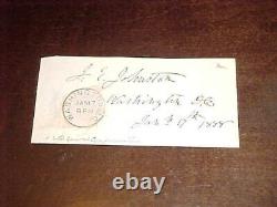 1888 Joseph E Johnston Autographed Signed Cut Confederate General Civil War