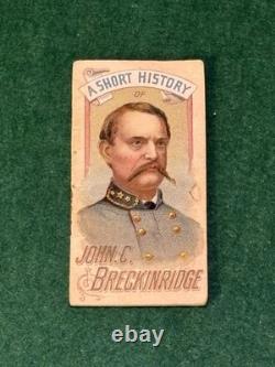 1889 N78 Duke's Booklet, General BRECKINRIDGE, SGC 2.5, Civil War History