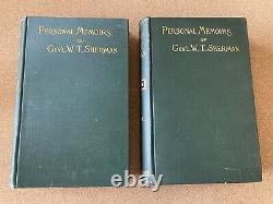 1890 Personal Memoirs of General William Tecumseh Sherman 3rd Ed Civil War W. T