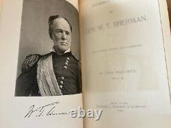 1890 Personal Memoirs of General William Tecumseh Sherman 3rd Ed Civil War W. T