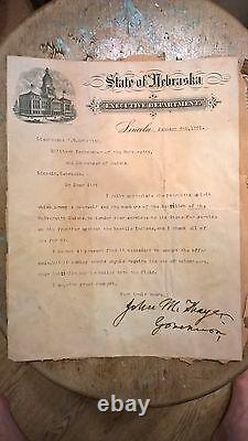 1891 signed letter by former Civil War General John Mayer