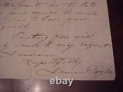 1898 General Adna Chaffee Signed Autographed Hand Written Note Civil War