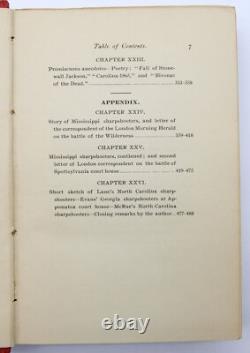 1899 civil war GENERAL ROBERT E. LEE'S SHARPSHOOTERS confederate army CSA RARE