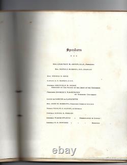 1900 11/8 program Civil War General Otis Howard, Booker T. Washington Tuskegee