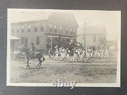 1908 July 4th Parade Photo Monmouth Maine Market General Store Civil War Vet