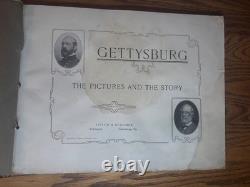 1911 Gettysburg Pictures Story Tipton Blocher Civil War Photo Book