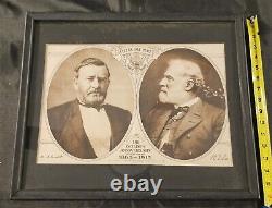 1915 NY Times Supplement Civil War Generals Grant & Lee Photogravure Original