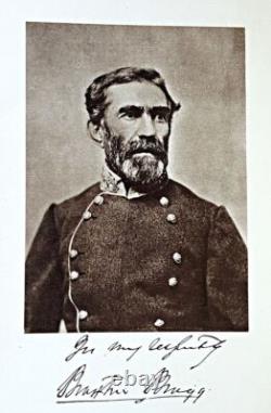 1924 Braxton Bragg General of the Confederate Seitz First Edition HC Civil War
