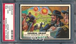 1962 Topps Civil War News #38 General Grant PSA 8 oc