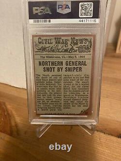 1962 Topps Civil War News #62 The General Dies PSA 9 Mint High end