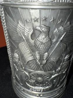 1989 The Franklin Mint Civil War Commemorative Tankard Generals Grant & Lee