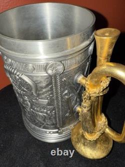 1989 The Franklin Mint Civil War Commemorative Tankard Generals Grant & Lee