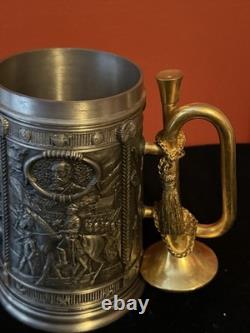 1989 The Franklin Mint Civil War Commemorative Tankard Generals Grant & Lee