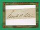2015 Historic Autographs Civil War General Francis P. Blair Jr Cut Auto