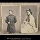 2 Antique Cdv Photographs Civil War General George Mccellan And Wife
