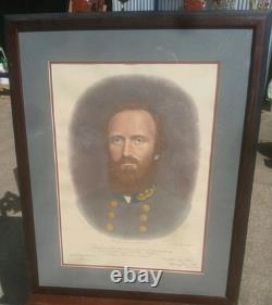 2 Antique Lithograph Civil War Confederate Generals ROBERT LEE STONEWALL JACKSON