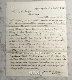 2 CIVIL War Letters Als Signed By General Edward P. Fyffe Promotion Soloman Hoge