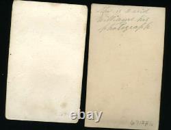 2 Civil War CDVs incl ID'd Soldier Ohio Infantry & General Sheridan 1860s Photo