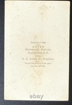 2 General Nichols Civil War Cdv New York studio photograph. Wounded in Battle