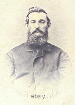 2 General Nichols Civil War Cdv New York studio photograph. Wounded in Battle