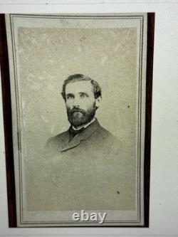 2 General Nichols Civil War Cdv New York studio photograph. Wounded in Battle