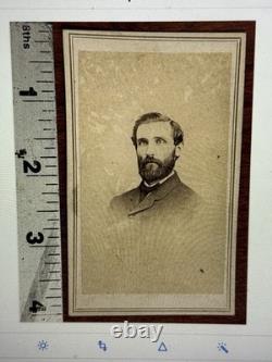 2 General Nichols Civil War Cdv New York studio photograph. Wounded in Battle