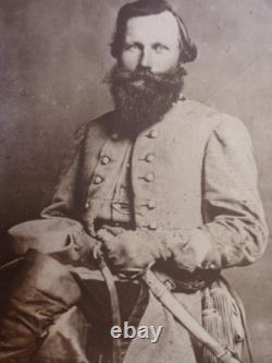 2 Vintage Civil War CDV & Larger PHOTOGRAPHS OF CONFEDERATE GENERAL JEB STUART