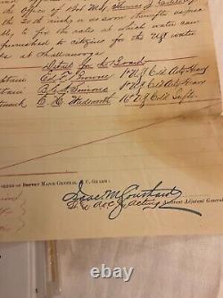 342 CIVIL War Chattanooga Water Supply Restored General Order 1866